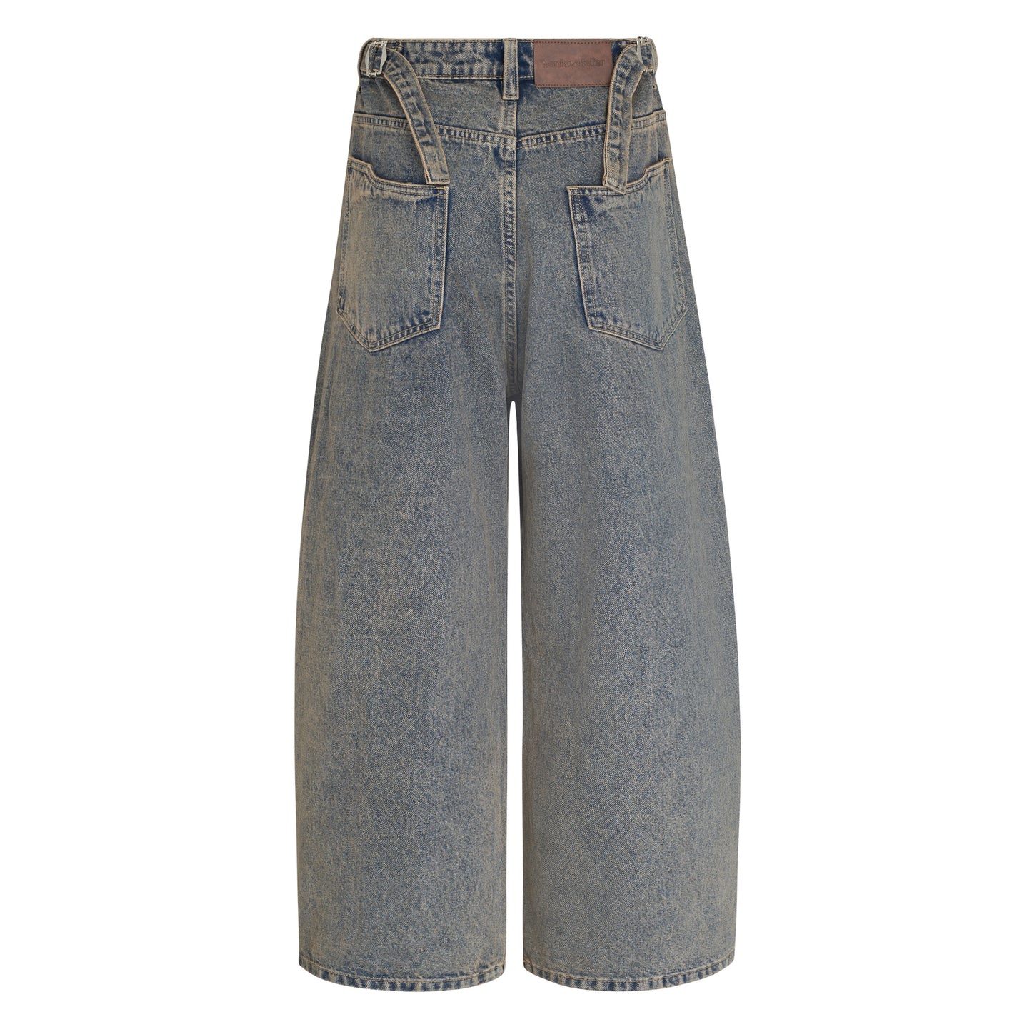 SCAR WASHED DENIM PANTS (DIRTY BLUE)