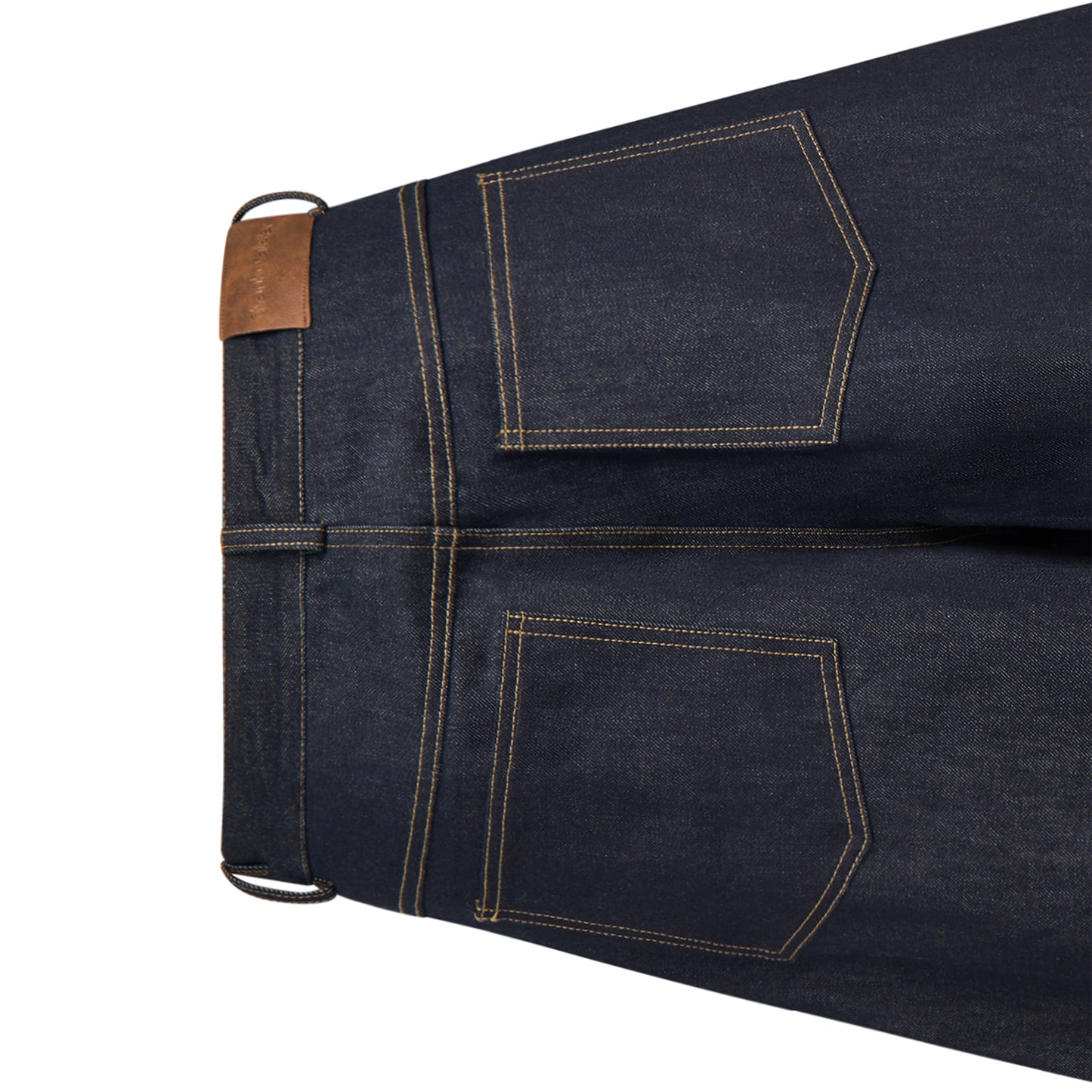 MULE POCKET RAW DENIM PANTS