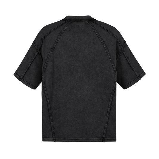 SCAR WASHED TSHIRT (BLACK)