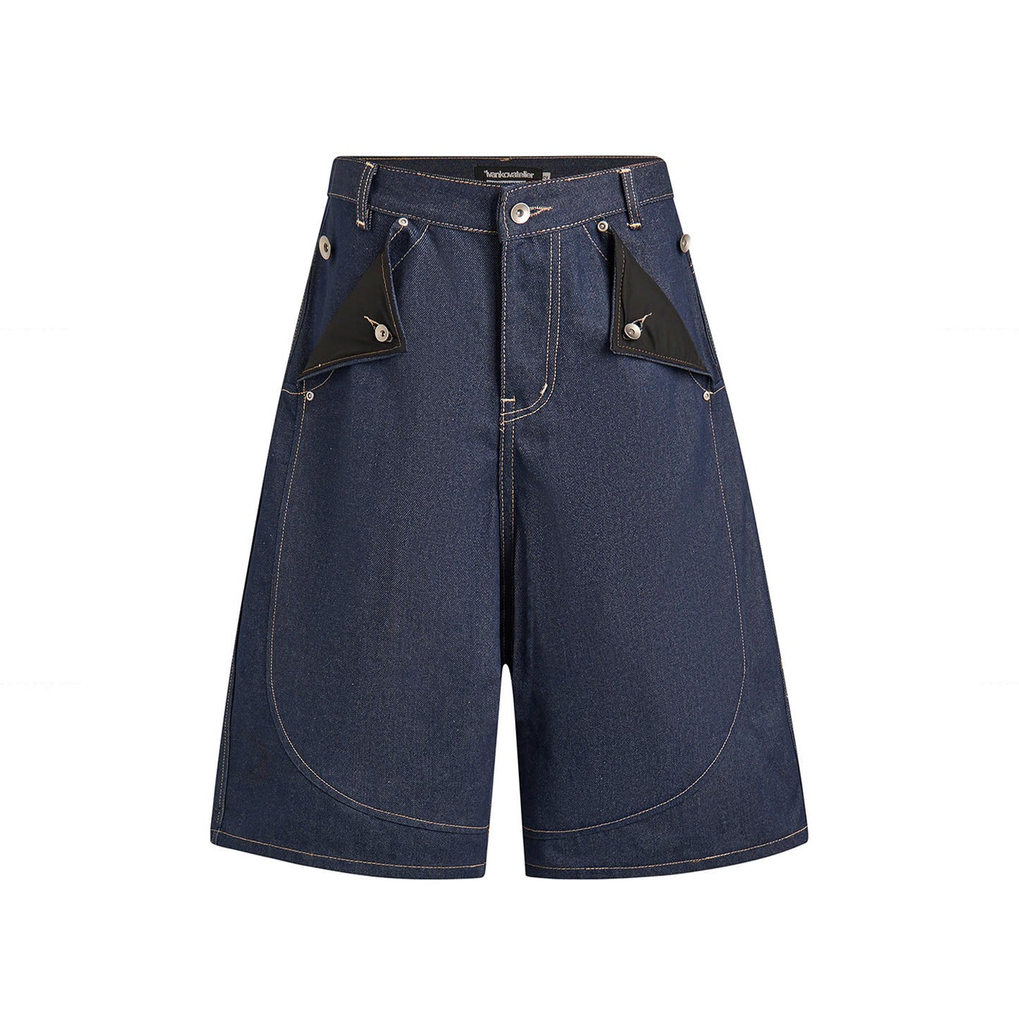 MULE POCKET RAW DENIM SHORT (RAW BLUE)