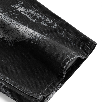 TROMPE-L'OEIL WAVING JEANS (BLACK GREY)