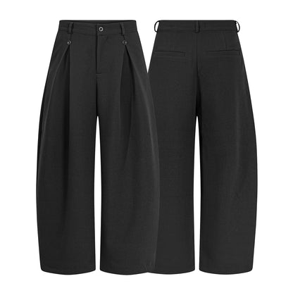 BUTTON PLEATED TROUSERS