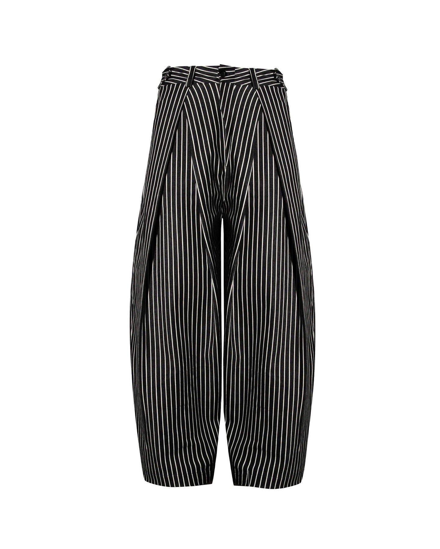 STRIPED CLUB WIDE PANTS