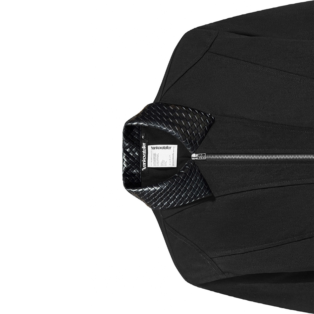 PATTERN ZIP UP JACKET (BLACK)