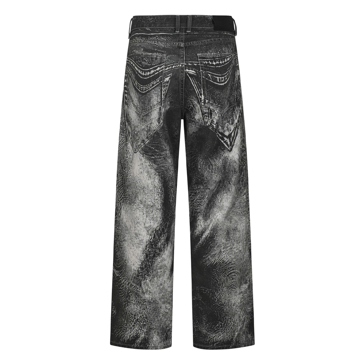 TROMPE-L'OEIL WAVING JEANS (BLACK GREY)