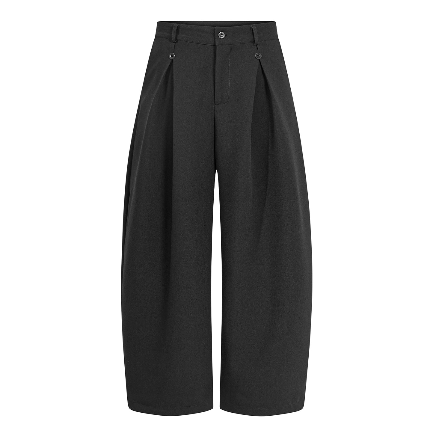 BUTTON PLEATED TROUSERS