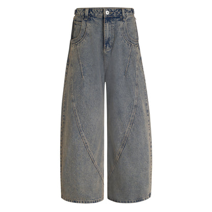 SCAR WASHED DENIM PANTS (DIRTY BLUE)