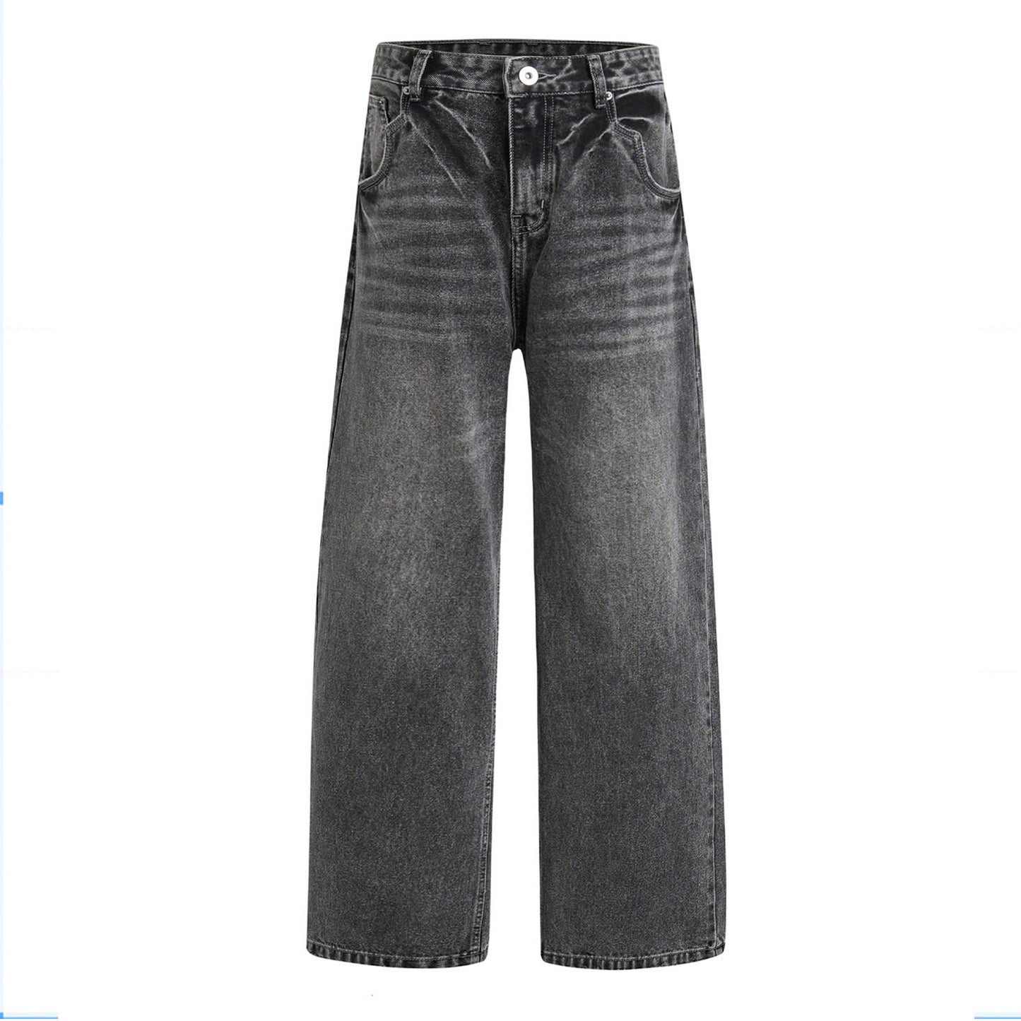 LOOSE FIT WASHED DENIM PANTS (VINTAGE GREY)