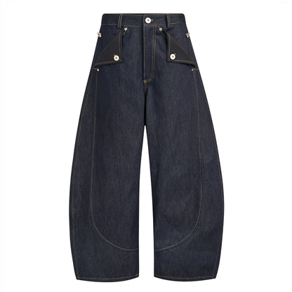 MULE POCKET RAW DENIM PANTS