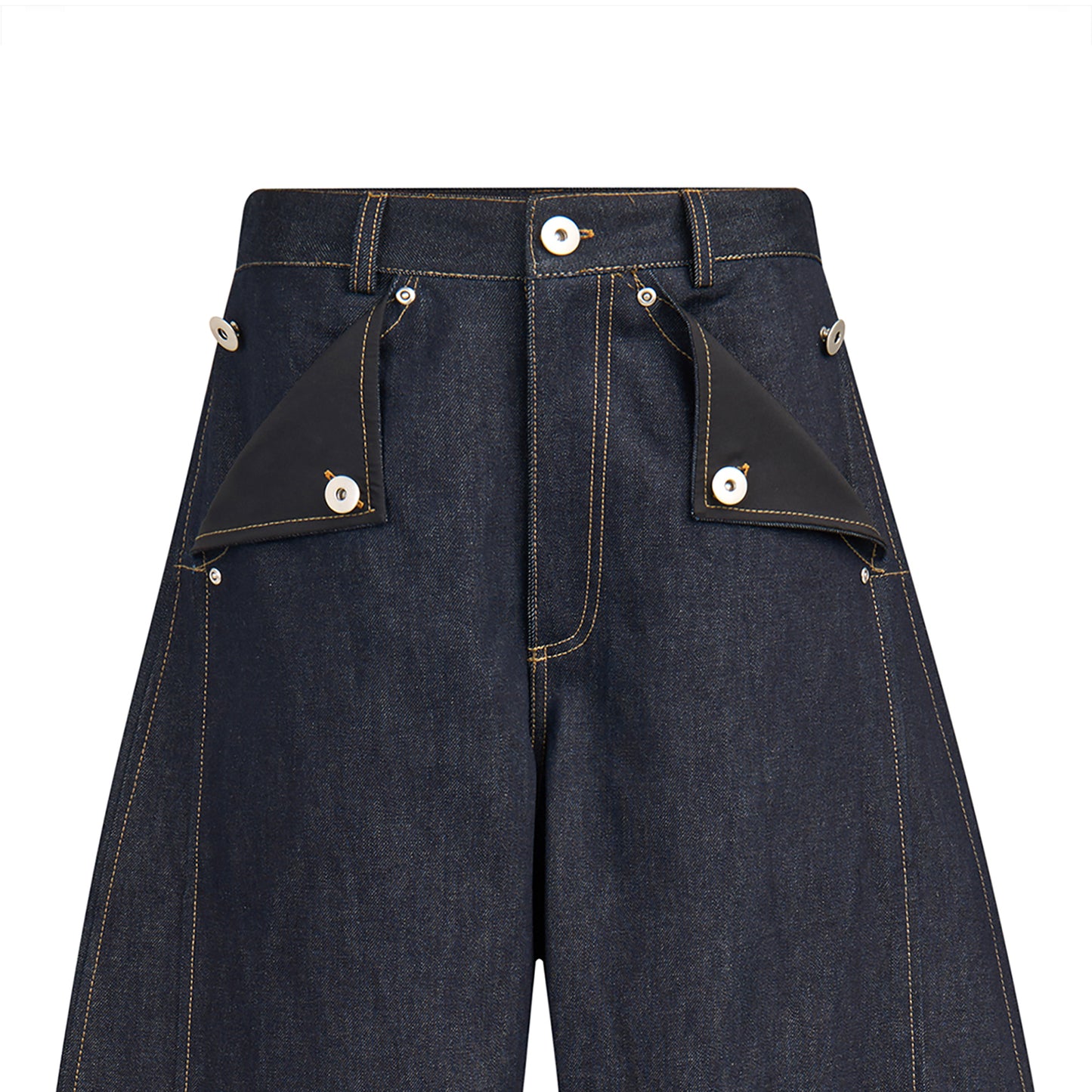 MULE POCKET RAW DENIM PANTS