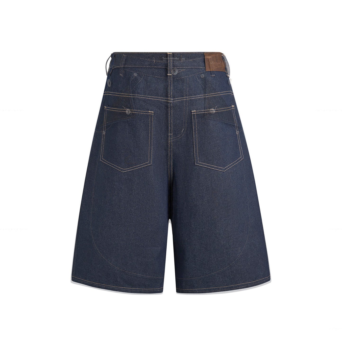 MULE POCKET RAW DENIM SHORT (RAW BLUE)