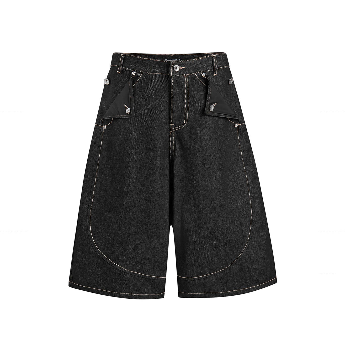 MULE POCKET RAW DENIM SHORT (RAW BLACK)