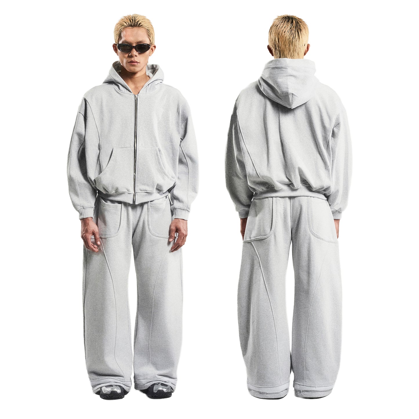 PATTERN RELAXED SWEAT PANTS
