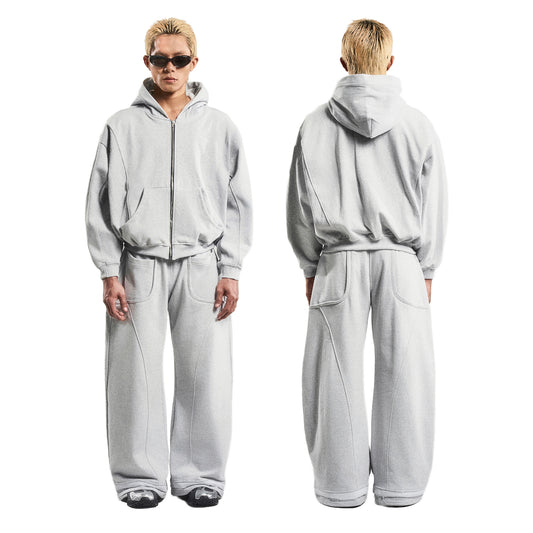 PATTERN RELAXED SWEAT PANTS