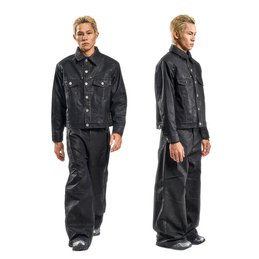 SYMMETRY FAUX LEATHER PANTS