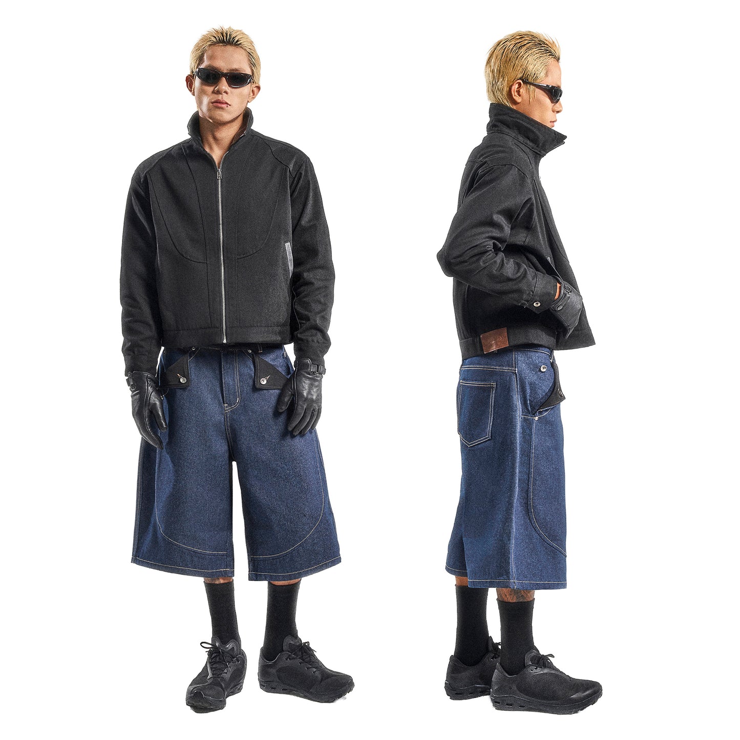 MULE POCKET RAW DENIM SHORT (RAW BLUE)