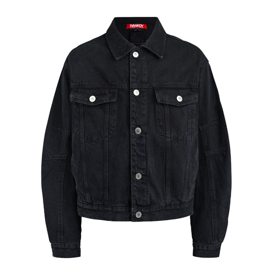 WASHED OVERSIZED DENIM JACKET
