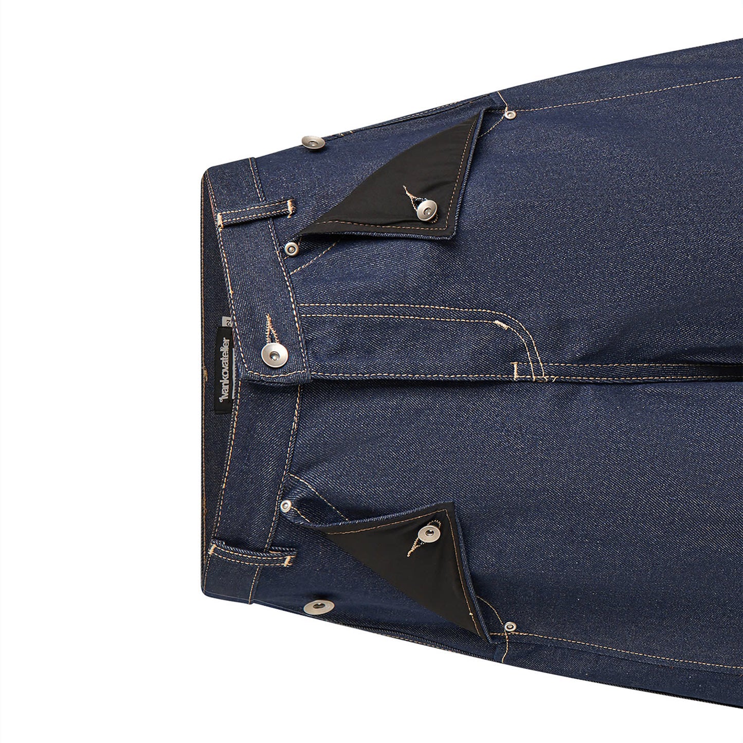 MULE POCKET RAW DENIM SHORT (RAW BLUE)