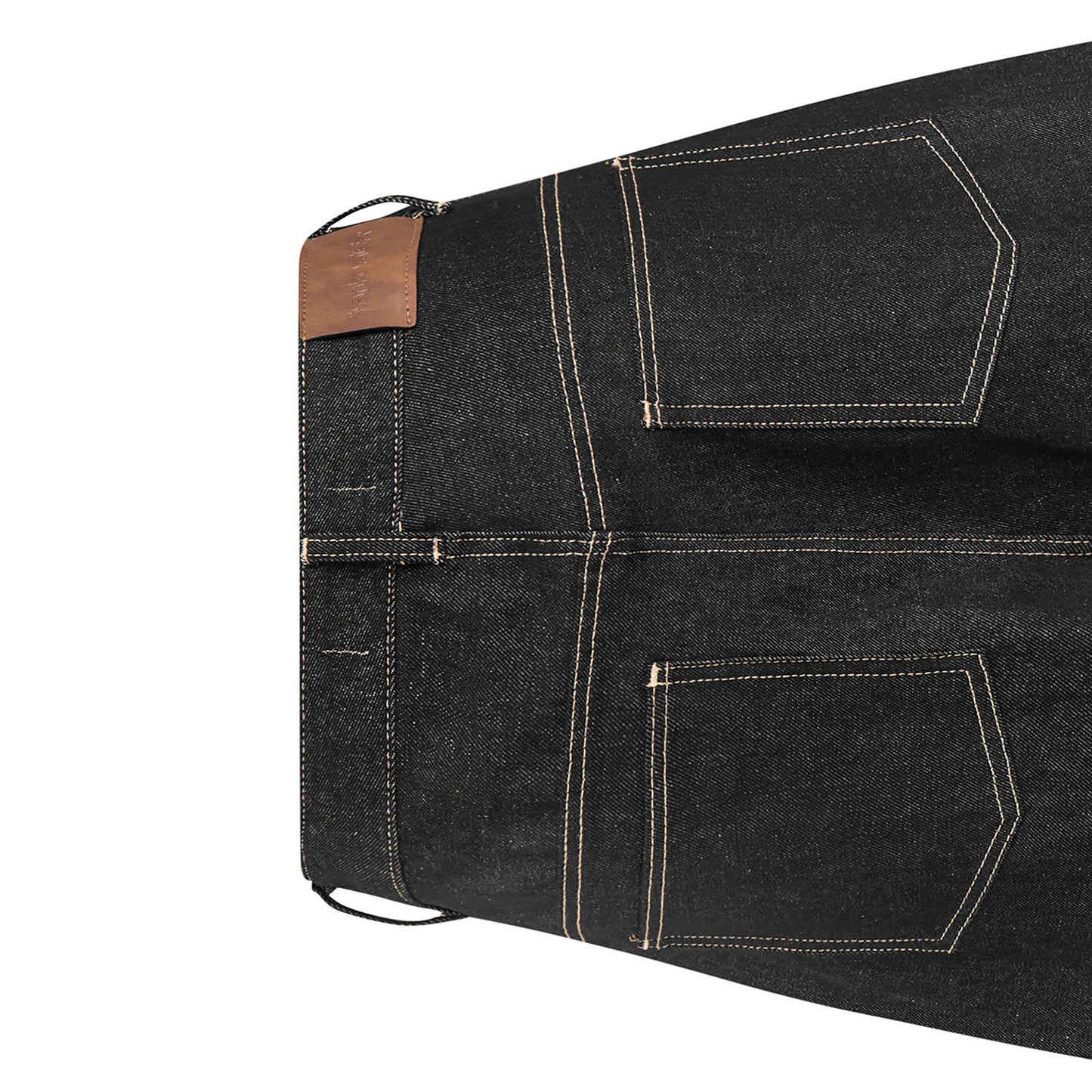 MULE POCKET RAW DENIM SHORT (RAW BLACK)