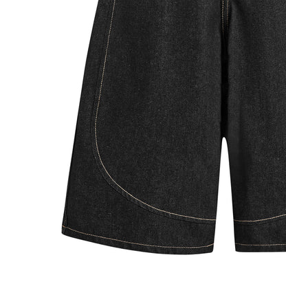 MULE POCKET RAW DENIM SHORT (RAW BLACK)