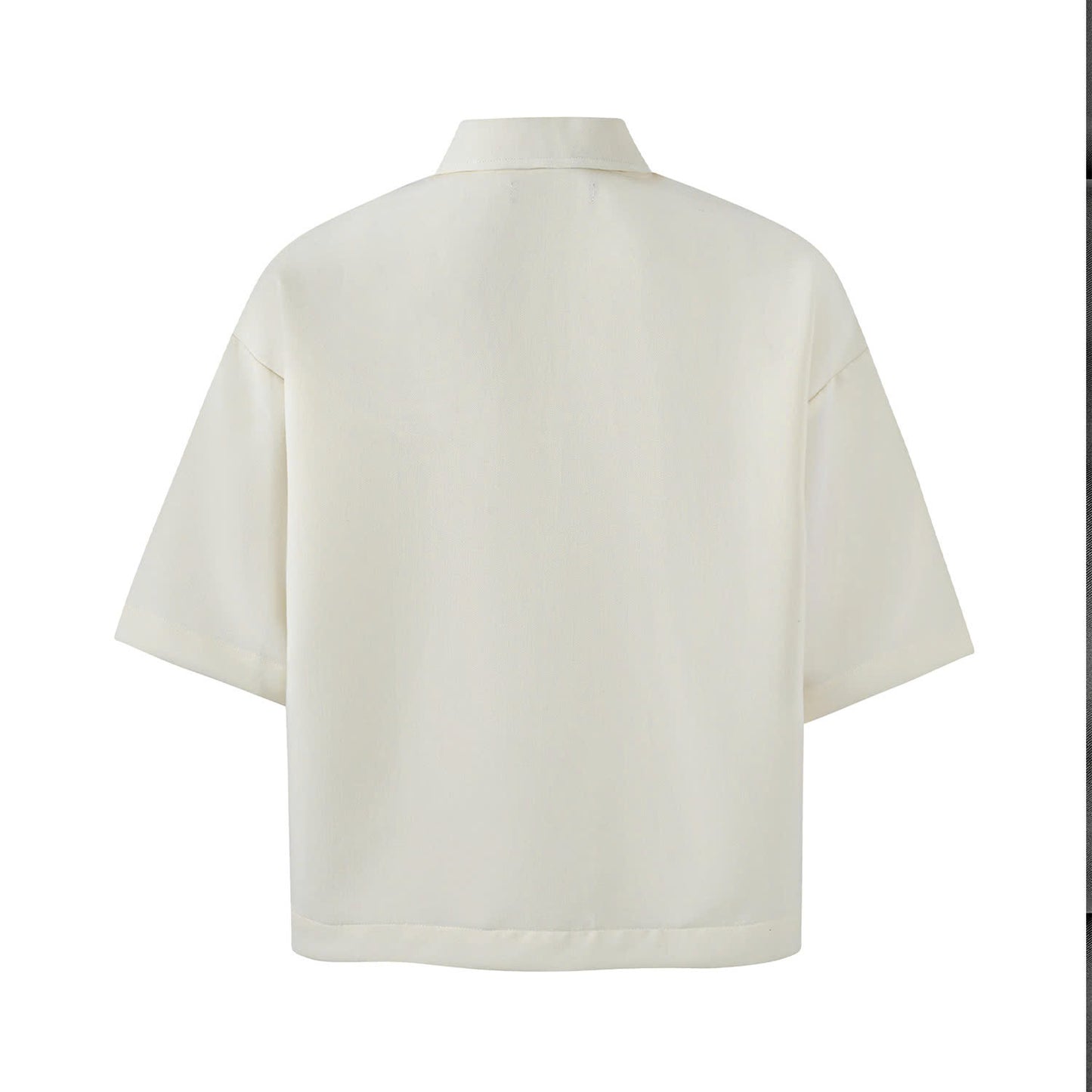 BOXY V-NECK POLO