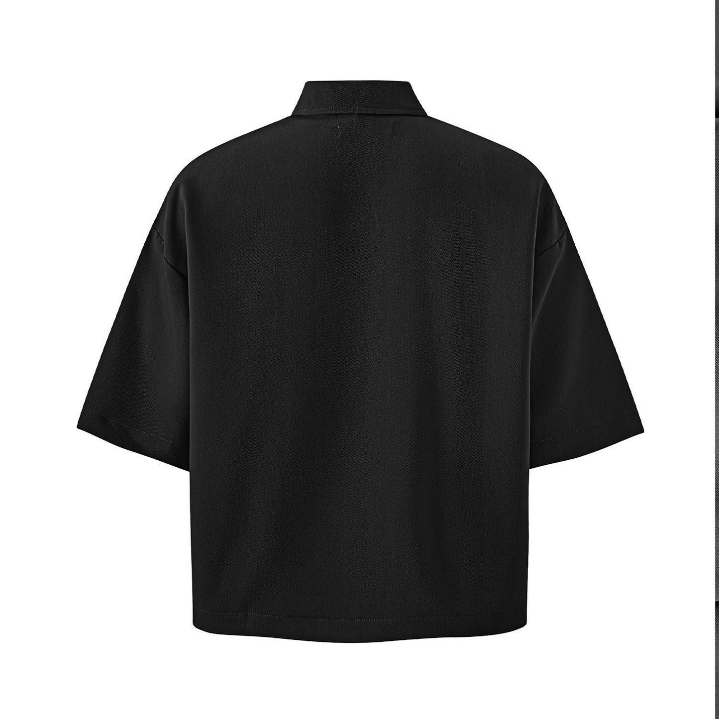 BOXY V-NECK POLO
