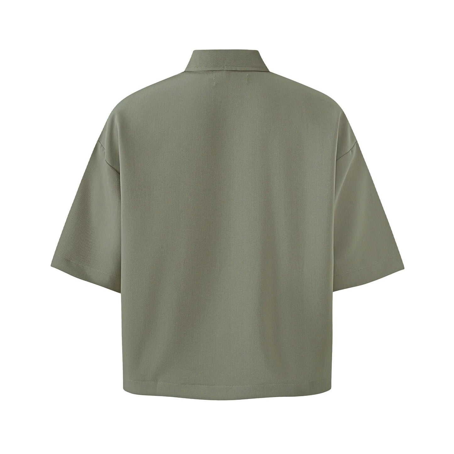 BOXY V-NECK POLO