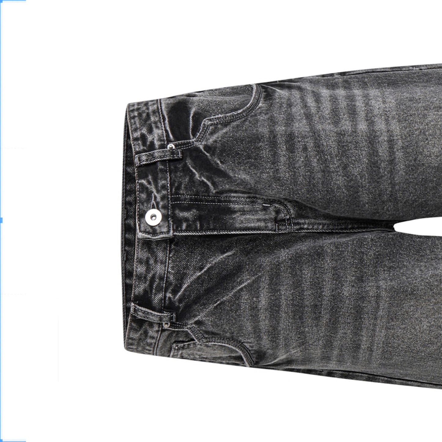 LOOSE FIT WASHED DENIM PANTS (VINTAGE GREY)