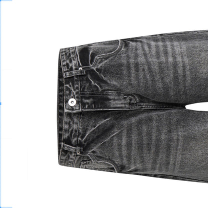 LOOSE FIT WASHED DENIM PANTS (VINTAGE GREY)