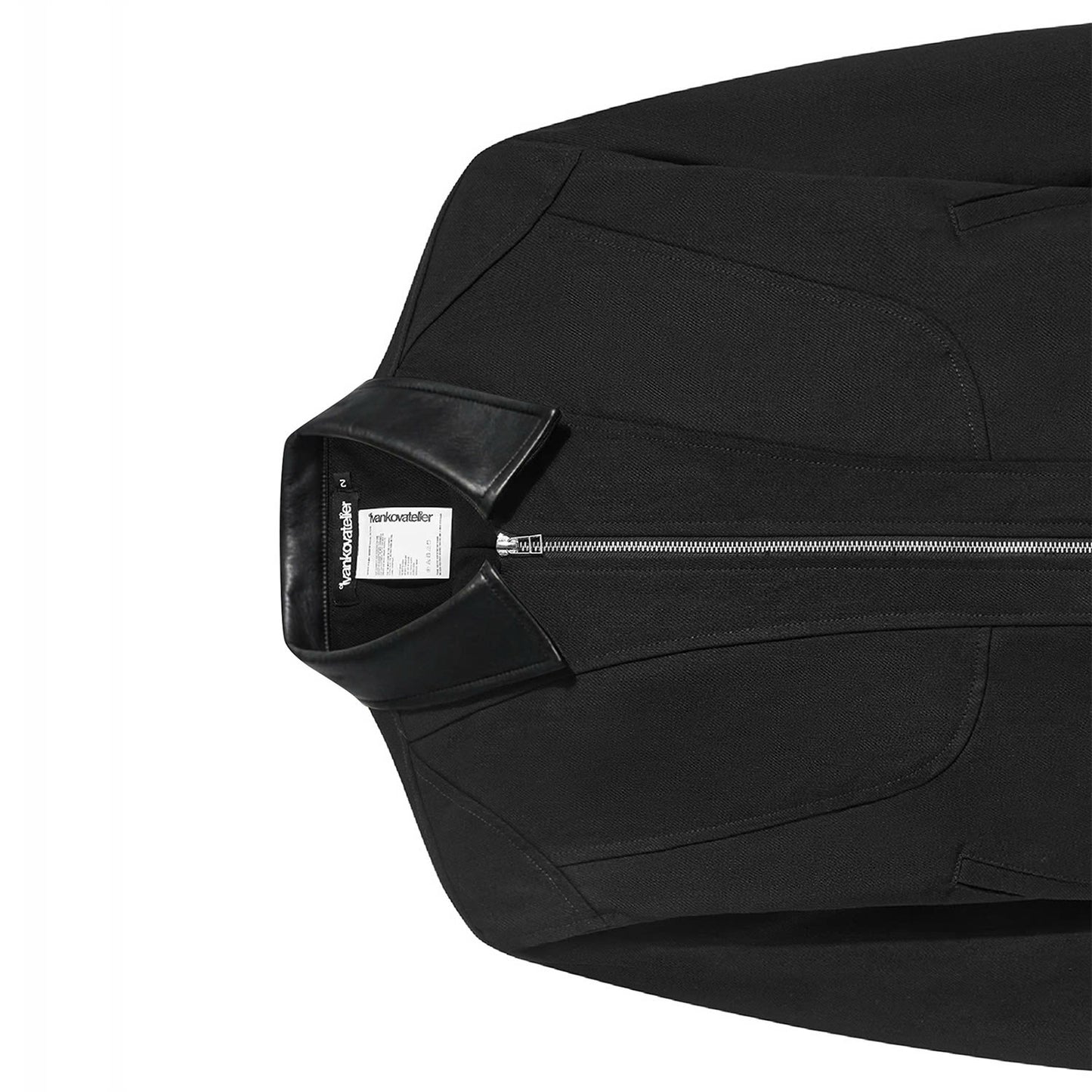 PATTERN ZIP UP JACKET (BLACK)