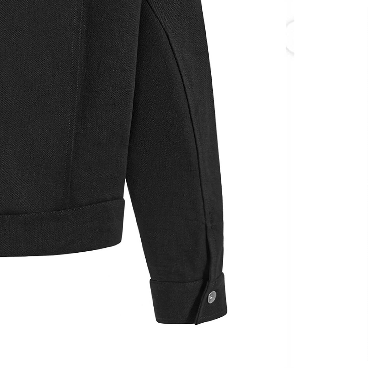 PATTERN ZIP UP JACKET (BLACK)