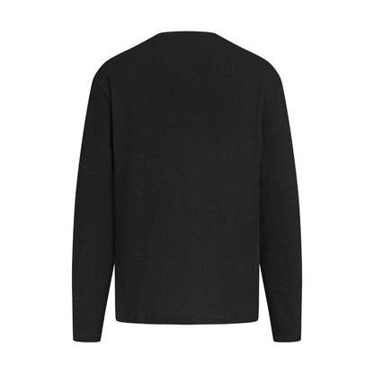 WAFFLE LONG SLEEVE (BLACK)