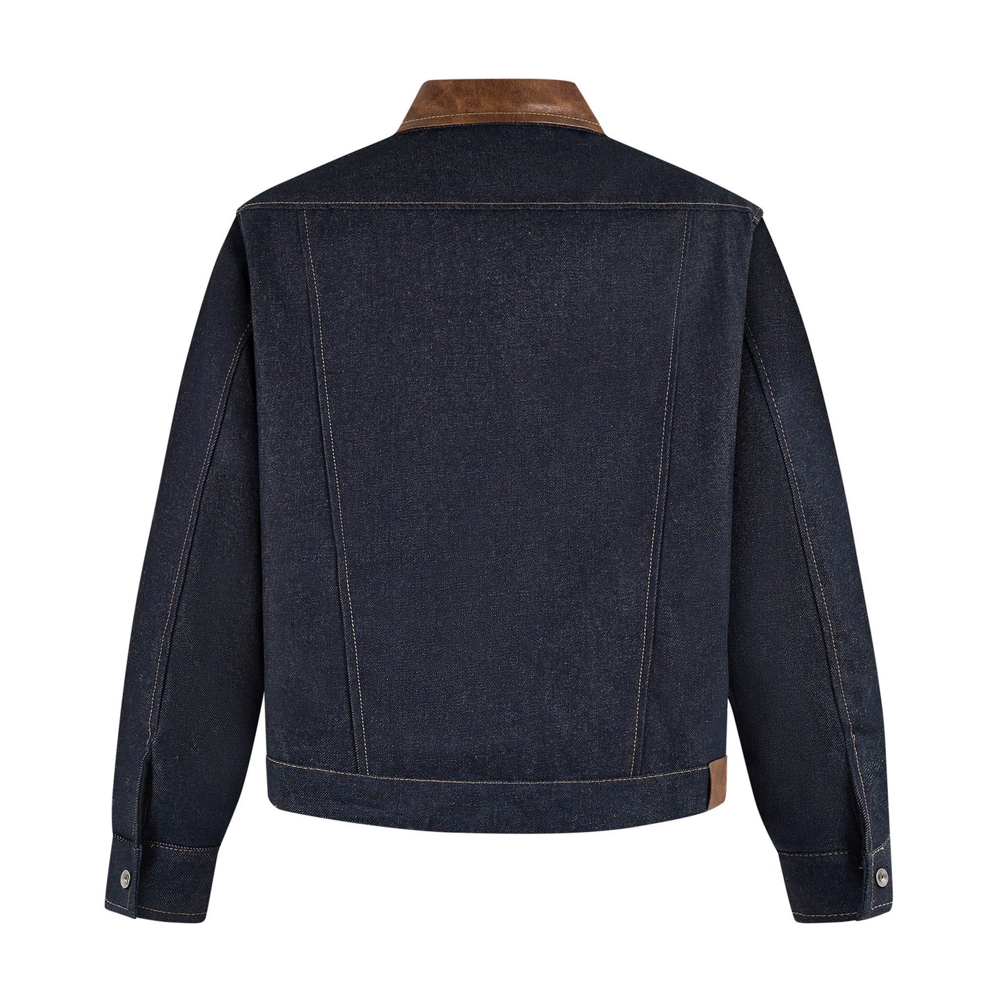 PATTERN ZIP UP JACKET (DARK BLUE)